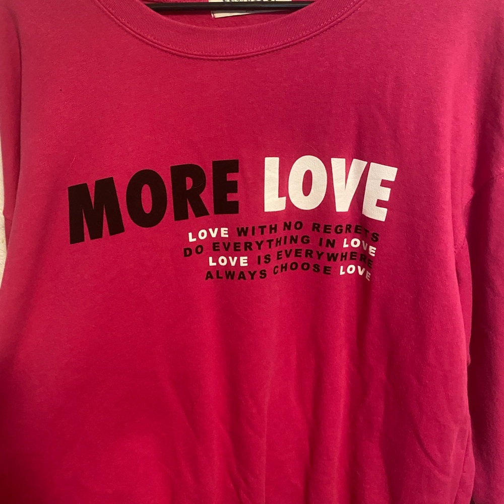Cute pink positive sweatshirt